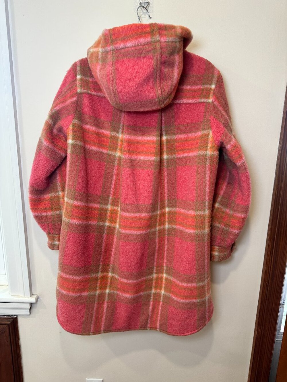 Sundance Harvest Sky Plaid Women's Jacket Sherpa Hooded Coat Size Small - Picture 5 of 13
